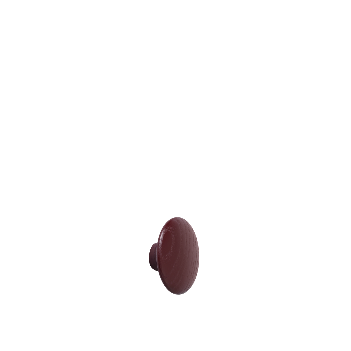 Patère The Dots Wood Ø 6,5 cm Bordeaux