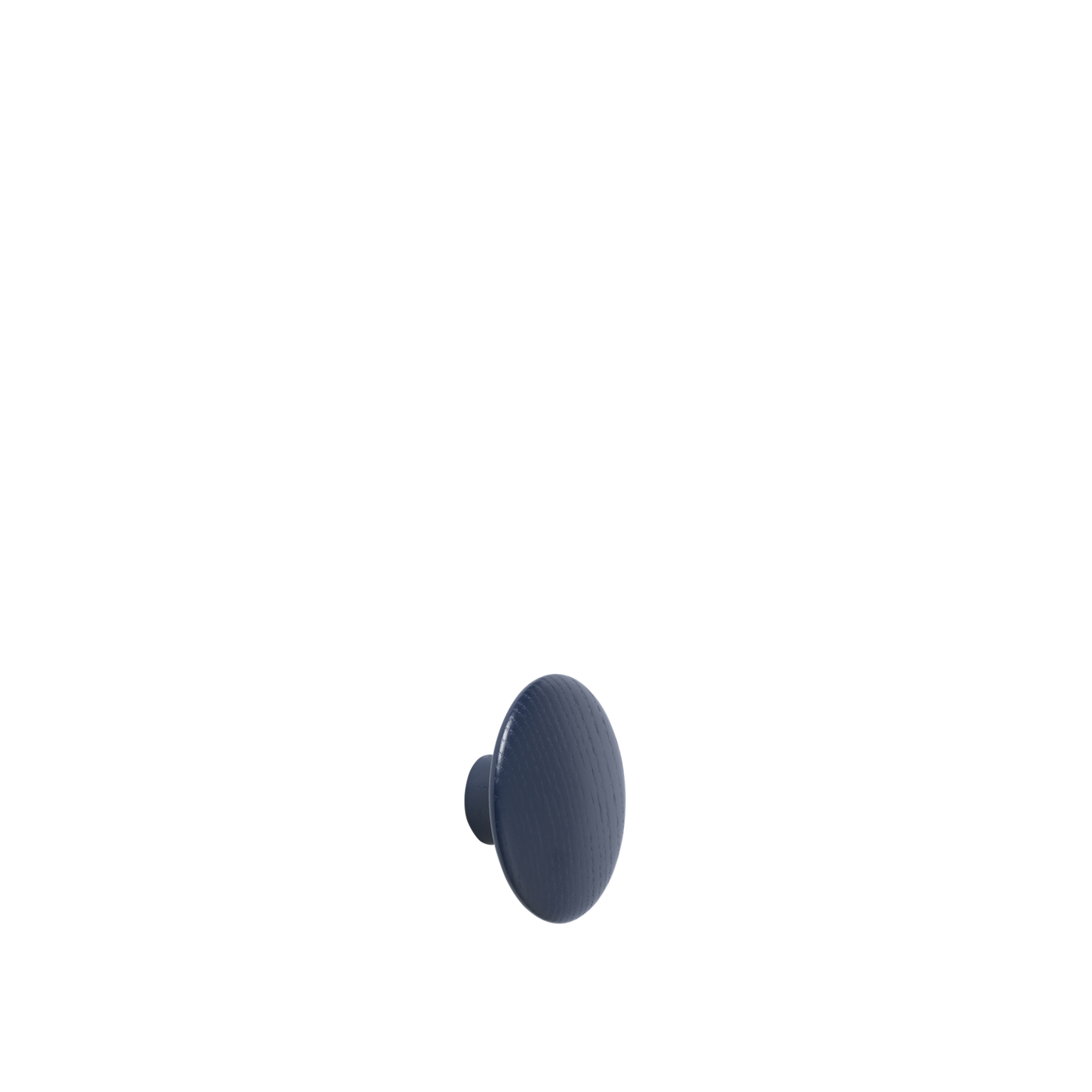 Patère The Dots Wood Ø 6,5 cm Bleu nuit
