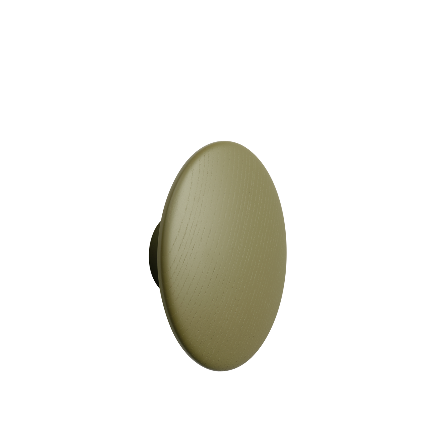 Patère The Dots Wood Ø 17 cm Vert brun