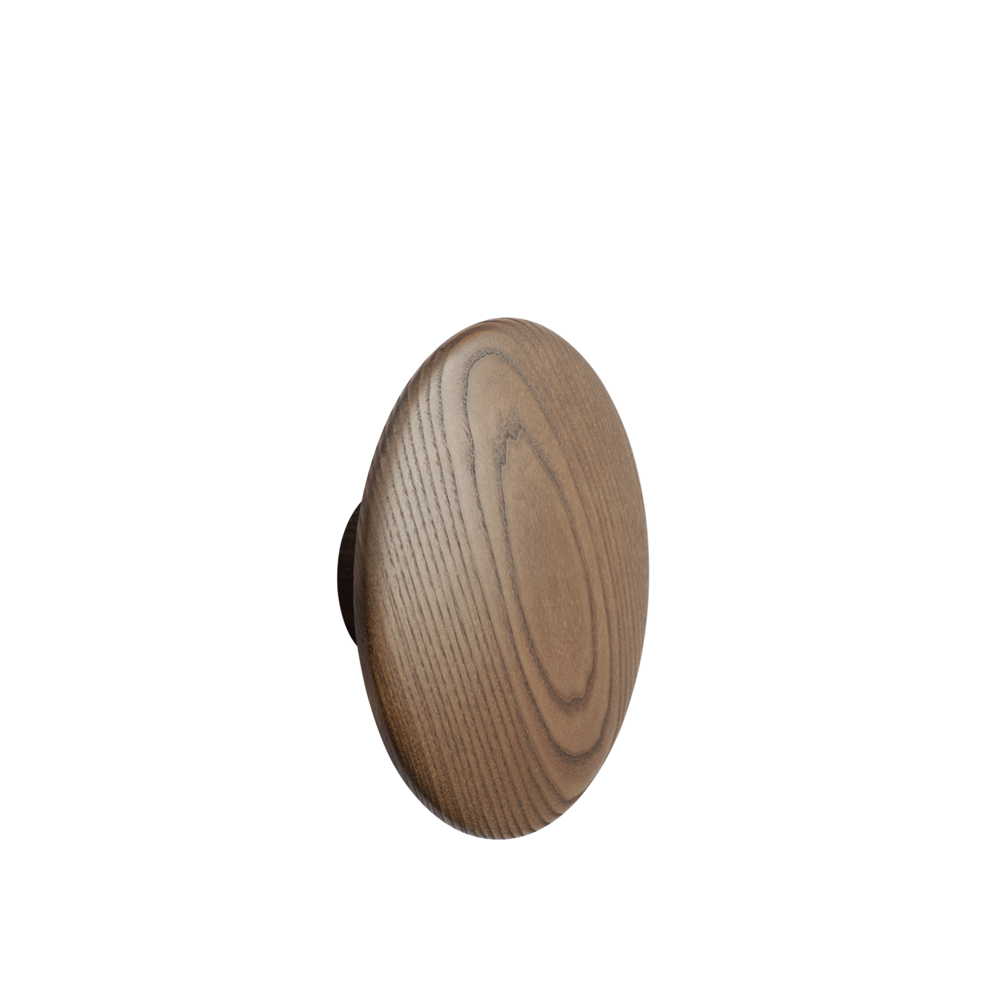 Patère The Dots Wood Ø 17 cm Brun foncé teinté