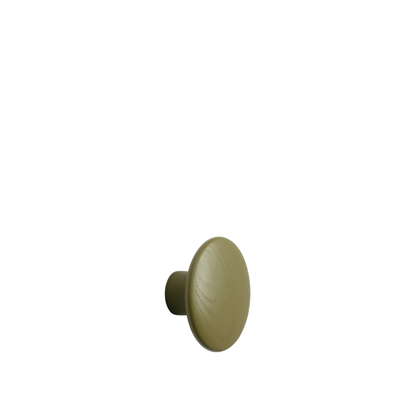 Patère The Dots Wood Ø 9 cm Vert brun