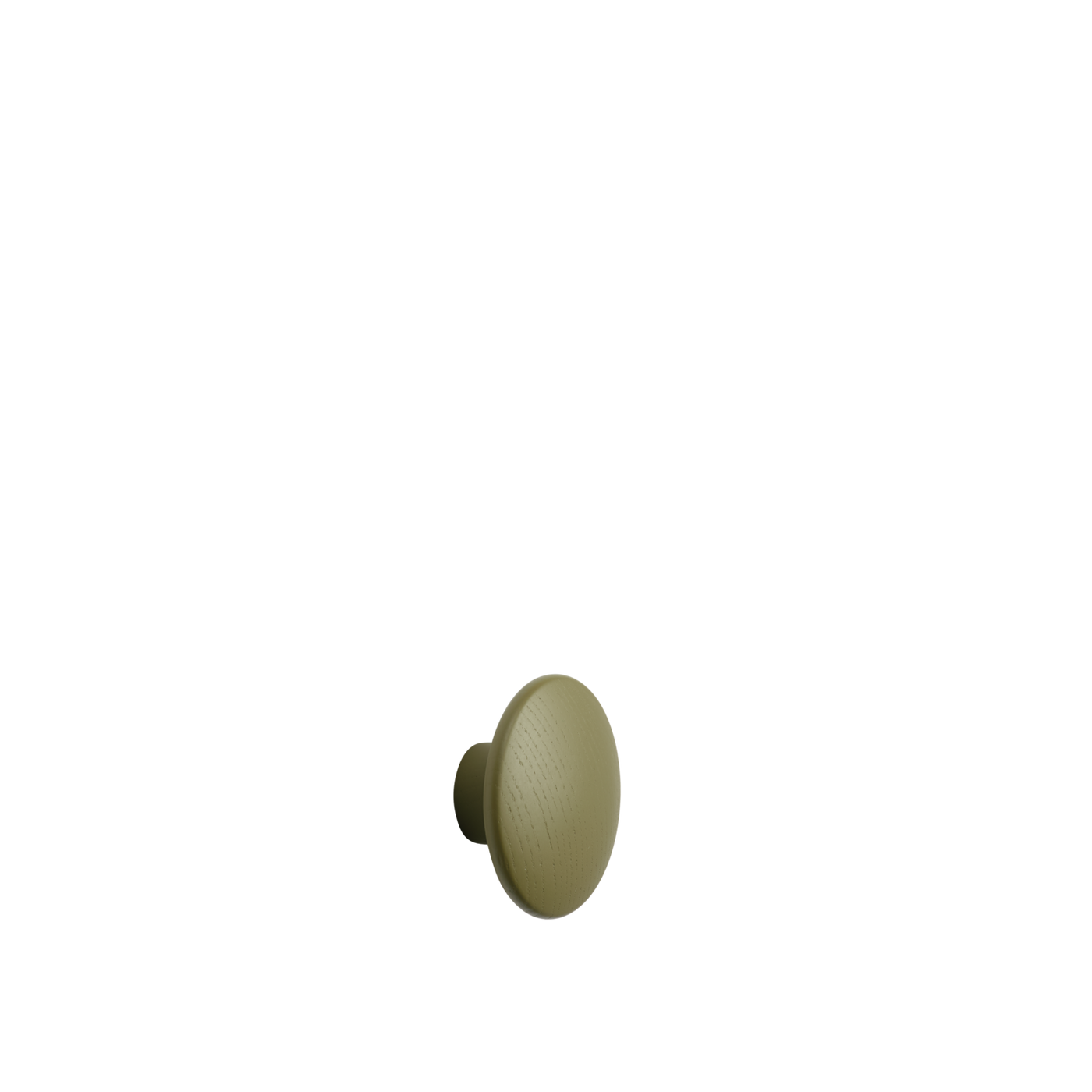 Patère The Dots Wood Ø 6,5 cm Vert brun