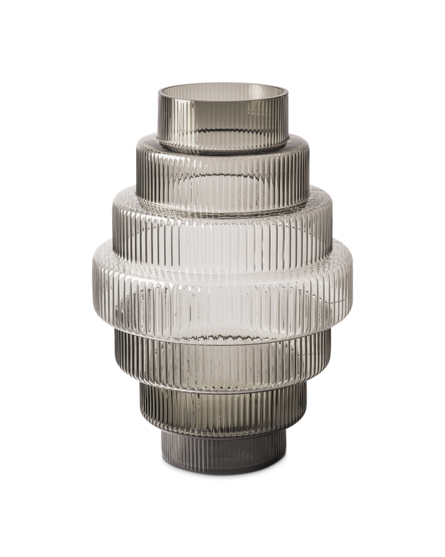 Vase Steps - L, dark grey
