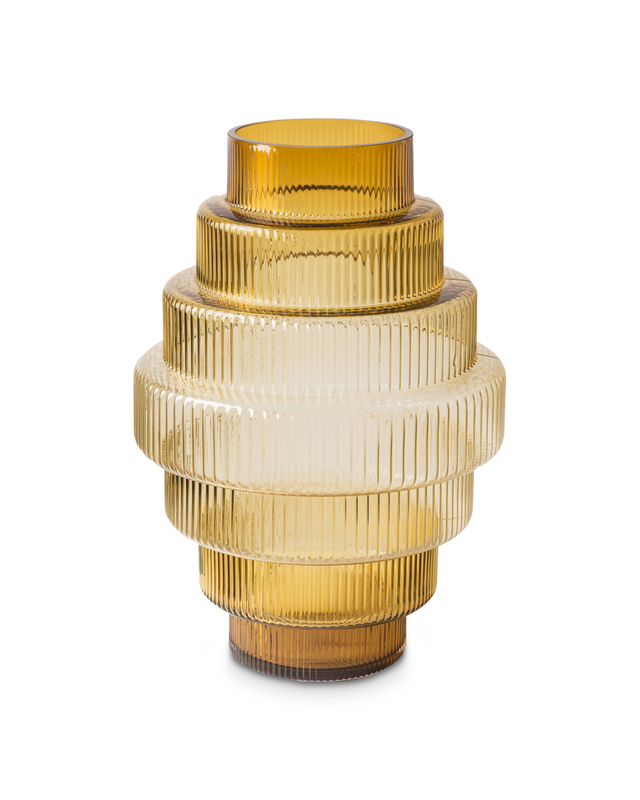 Vase Steps - S, ochre