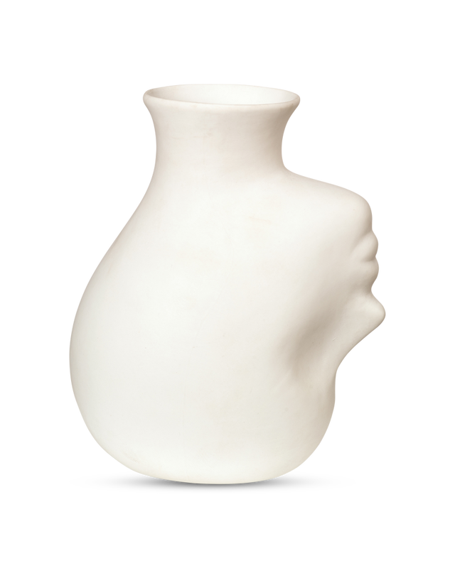 Vase Upside-down Head, white