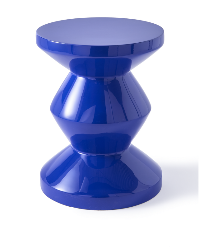 Tabouret Zig Zag, dark blue