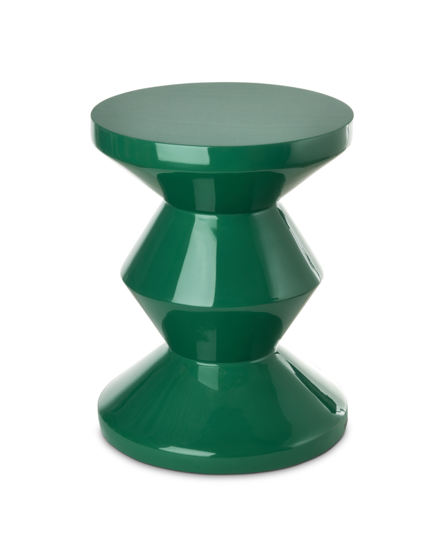 Tabouret Zig Zag, dark green