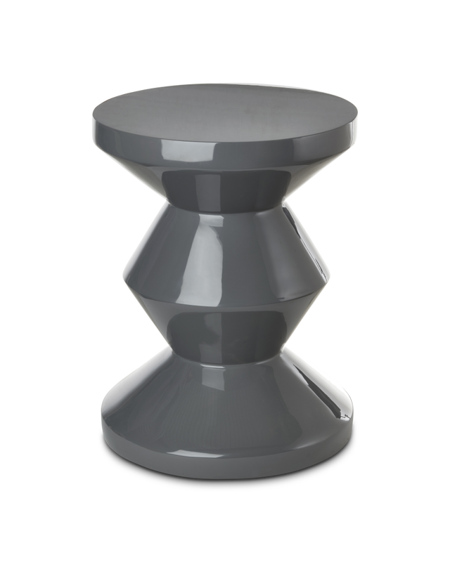 Tabouret Zig Zag, dark grey