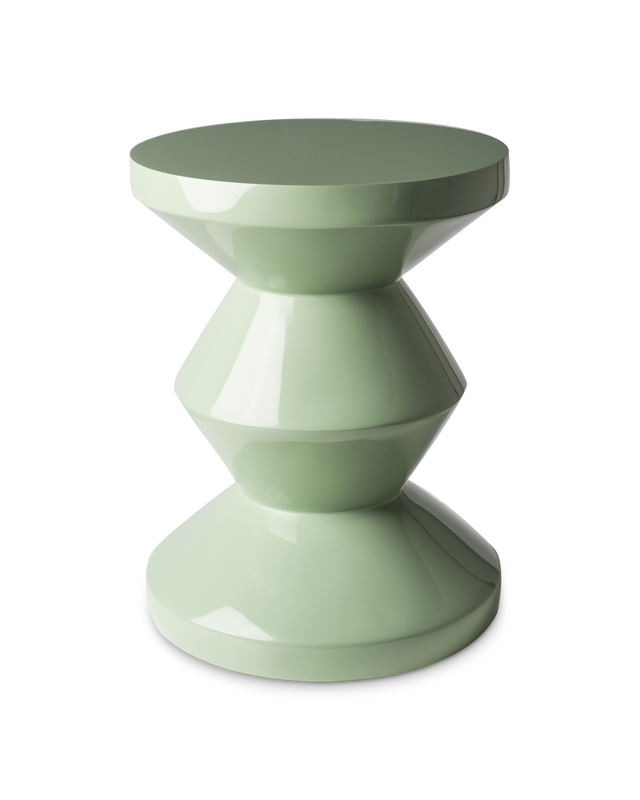 Tabouret Zig Zag, olive green