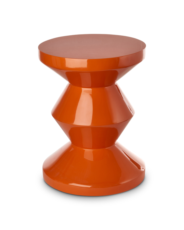 Tabouret Zig Zag, orange