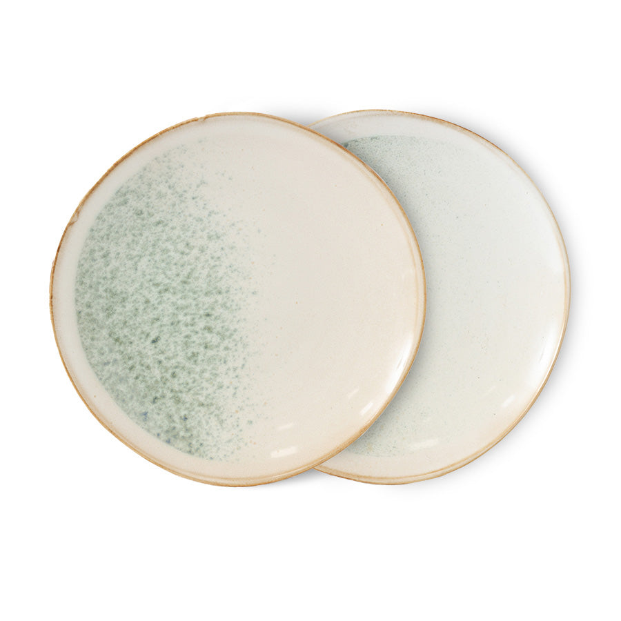 Assiettes d'entrée 70s Ceramics (Set de 2)