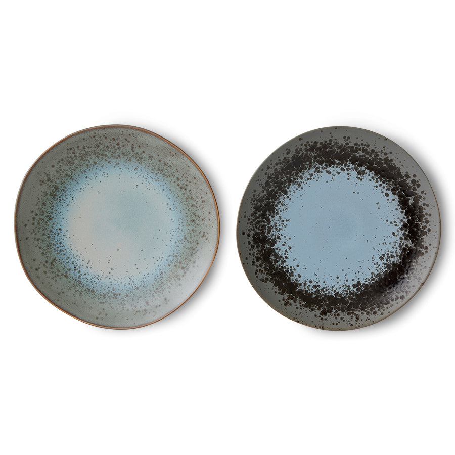 Assiettes plat 70s Ceramics (Set de 2)
