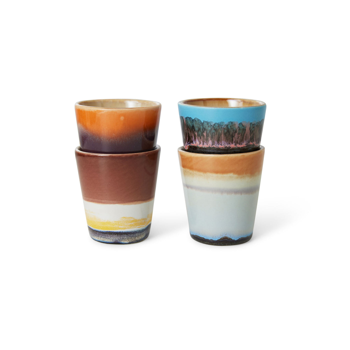 Tasses à ristretto 70s Ceramics 10 cl (Set de 4)