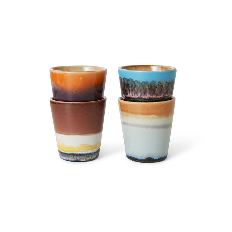 Tasses à ristretto 70s Ceramics 10 cl (Set de 4)