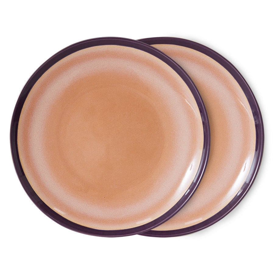 Assiettes plat 70s Ceramics (Set de 2)