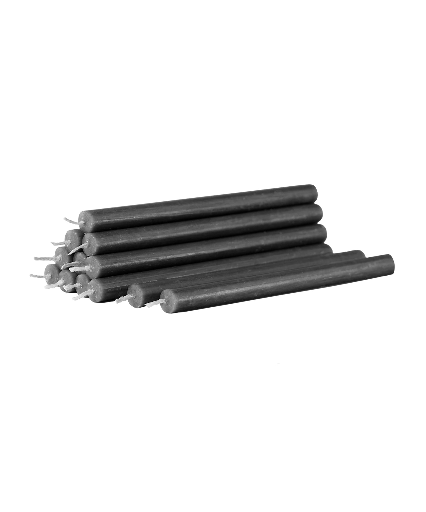 Bougie Nagel — H 18 cm (boîte de 12), Anthracite