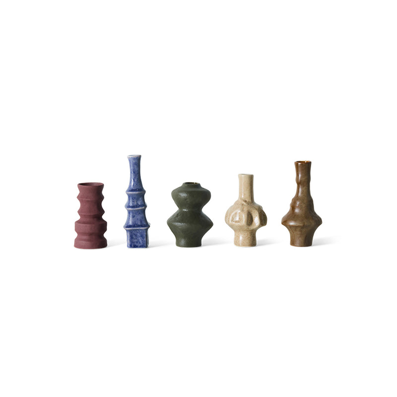 Soliflores 70s Ceramics (Lot de 5)