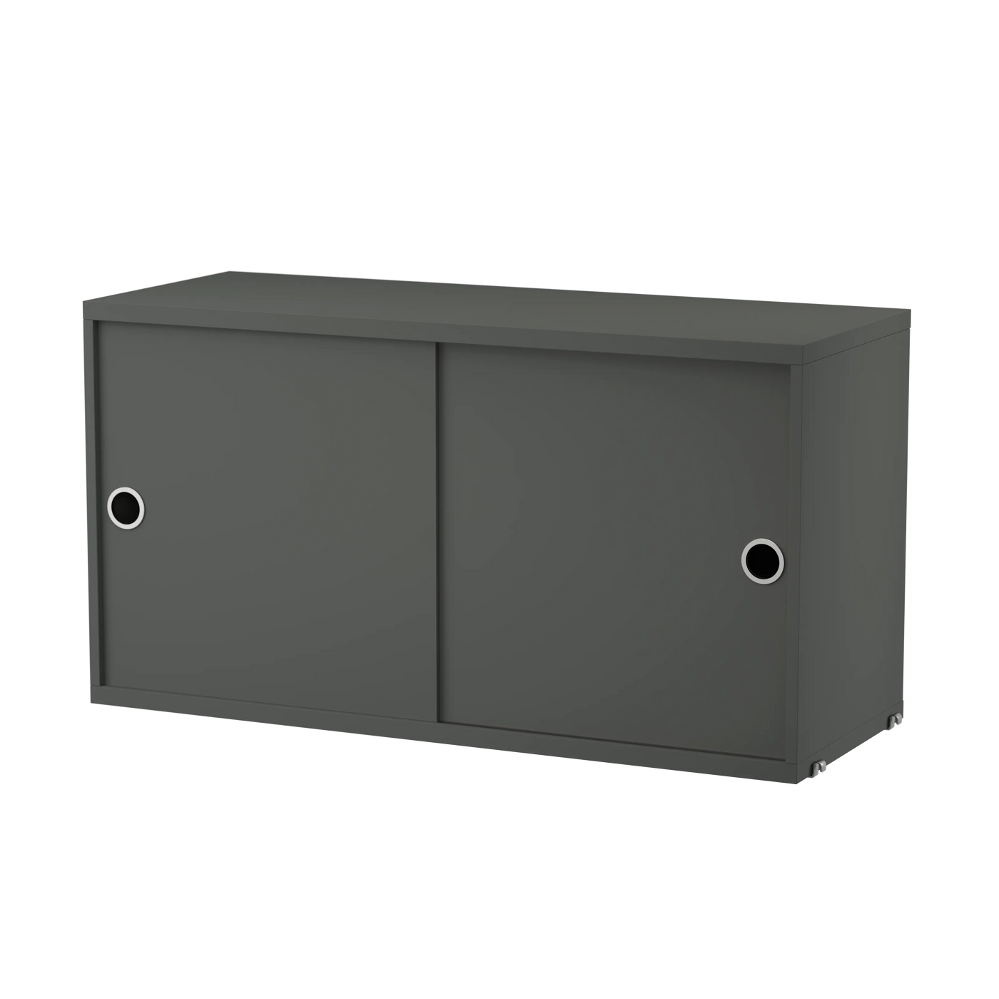 Armoire String System portes coulissantes — Gris foncé · 78 × 42 × 30 cm