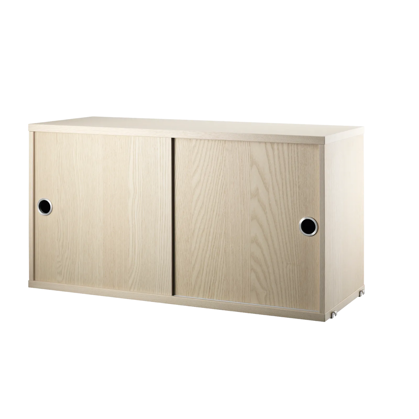 Armoire String System portes coulissantes — Frêne · 78 × 42 × 30 cm