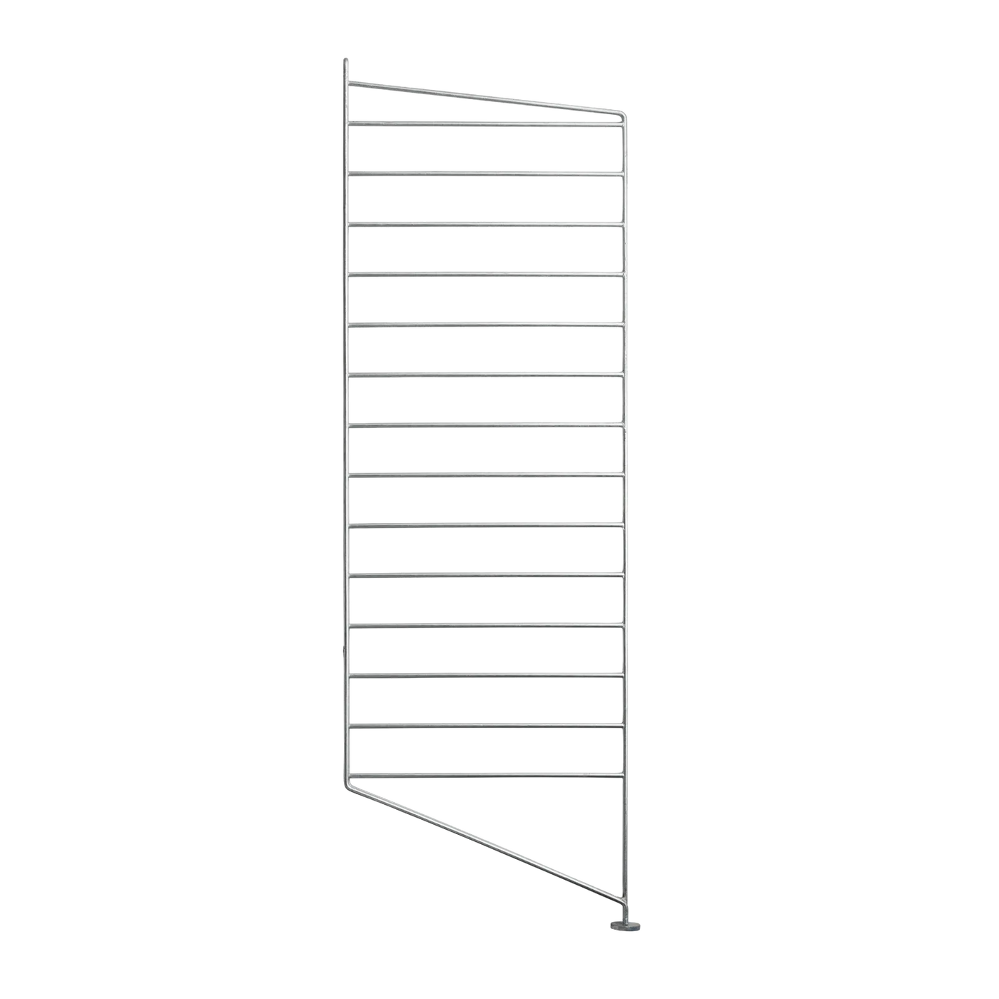 Montant au sol String System — Galvanisé (outdoor) · H 85 × P 30 cm · Lot de 2