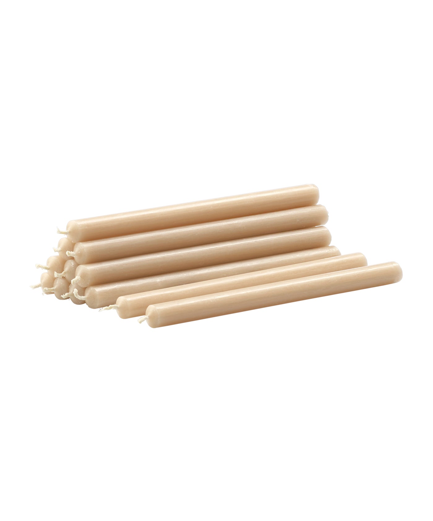 Bougie Nagel — H 18 cm (boîte de 12), Beige