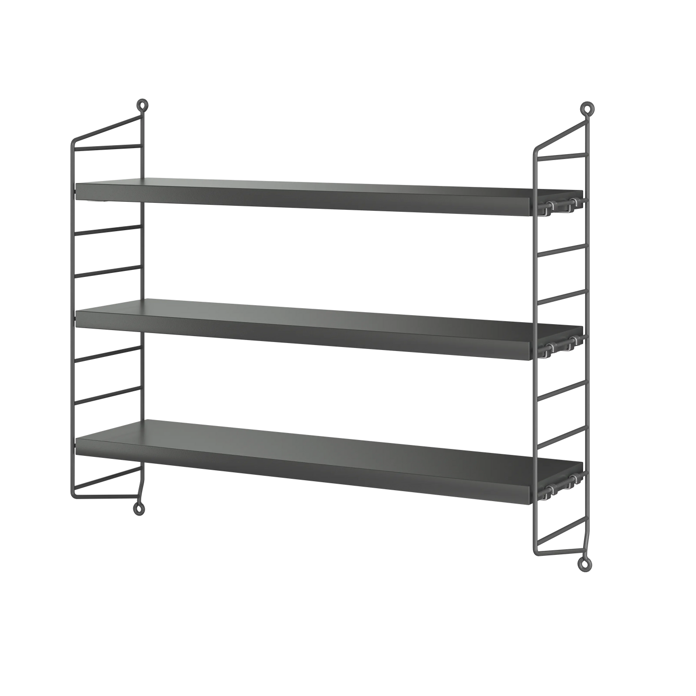 Étagère murale String Pocket — Gris foncé