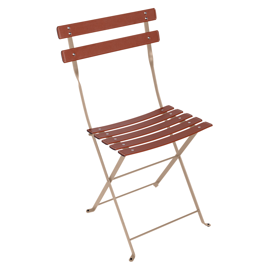 Chaise Bistro Cuir — Muscade