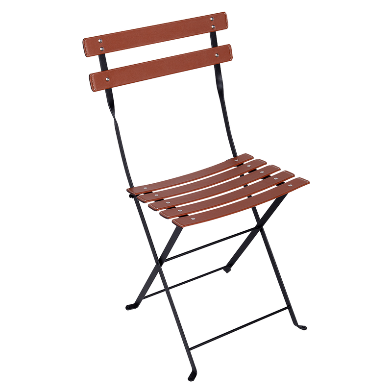 Chaise Bistro Cuir — Réglisse