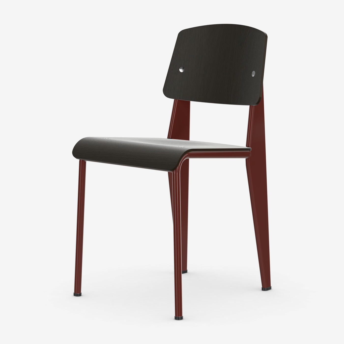 Chaise Standard — Japanese red, Chêne foncé