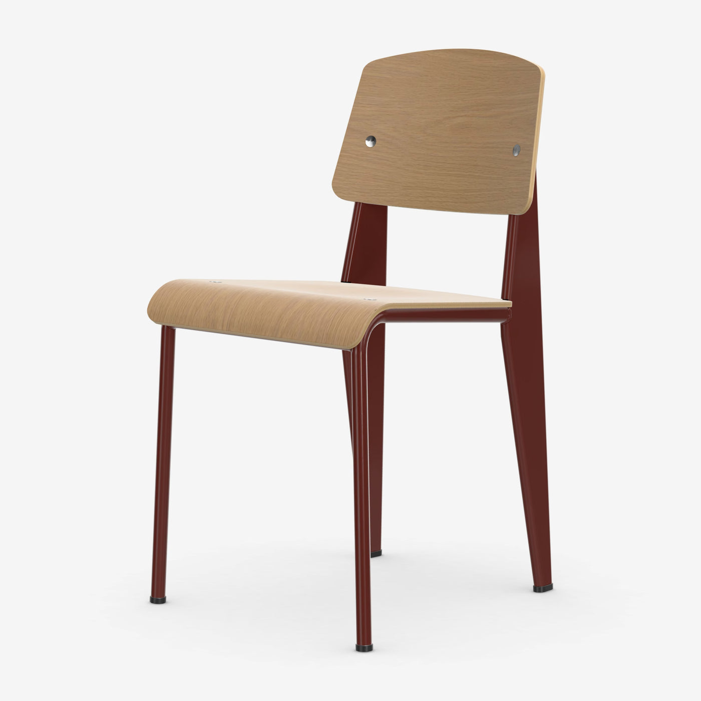 Chaise Standard — Japanese red, Chêne naturel