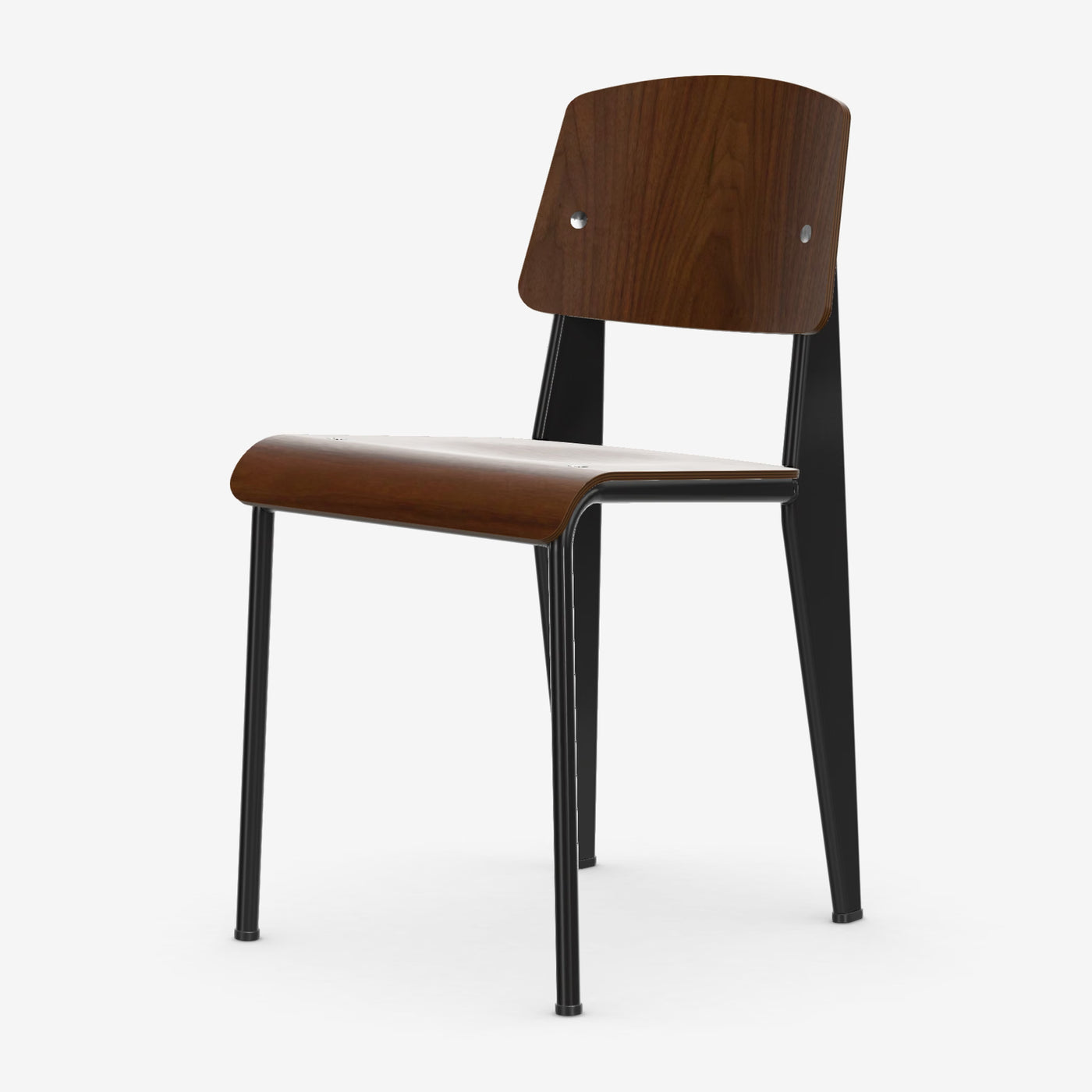 Chaise Standard — Noir foncé, Noyer pigmenté noir