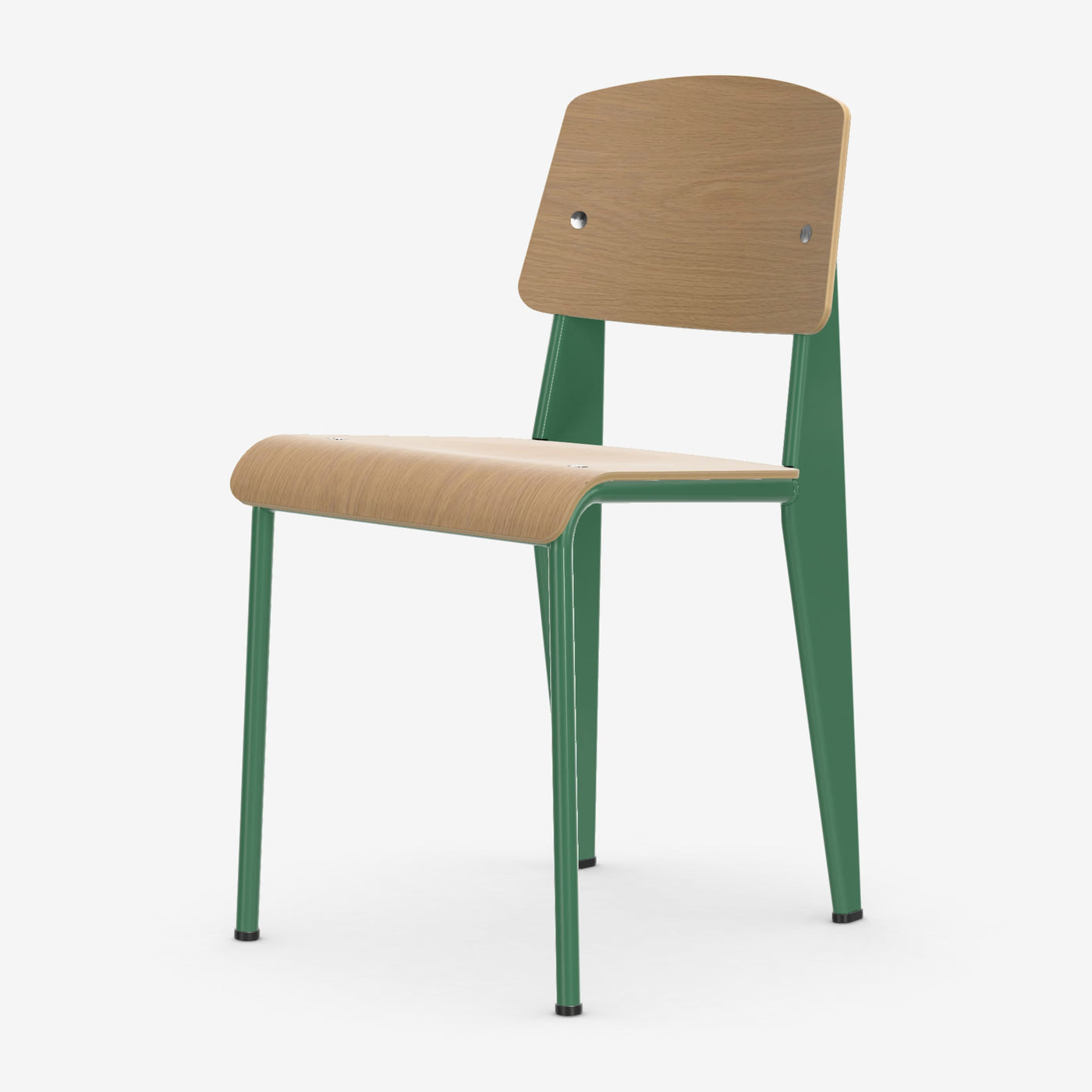 Chaise Standard — Prouvé Blé Vert, Chêne naturel