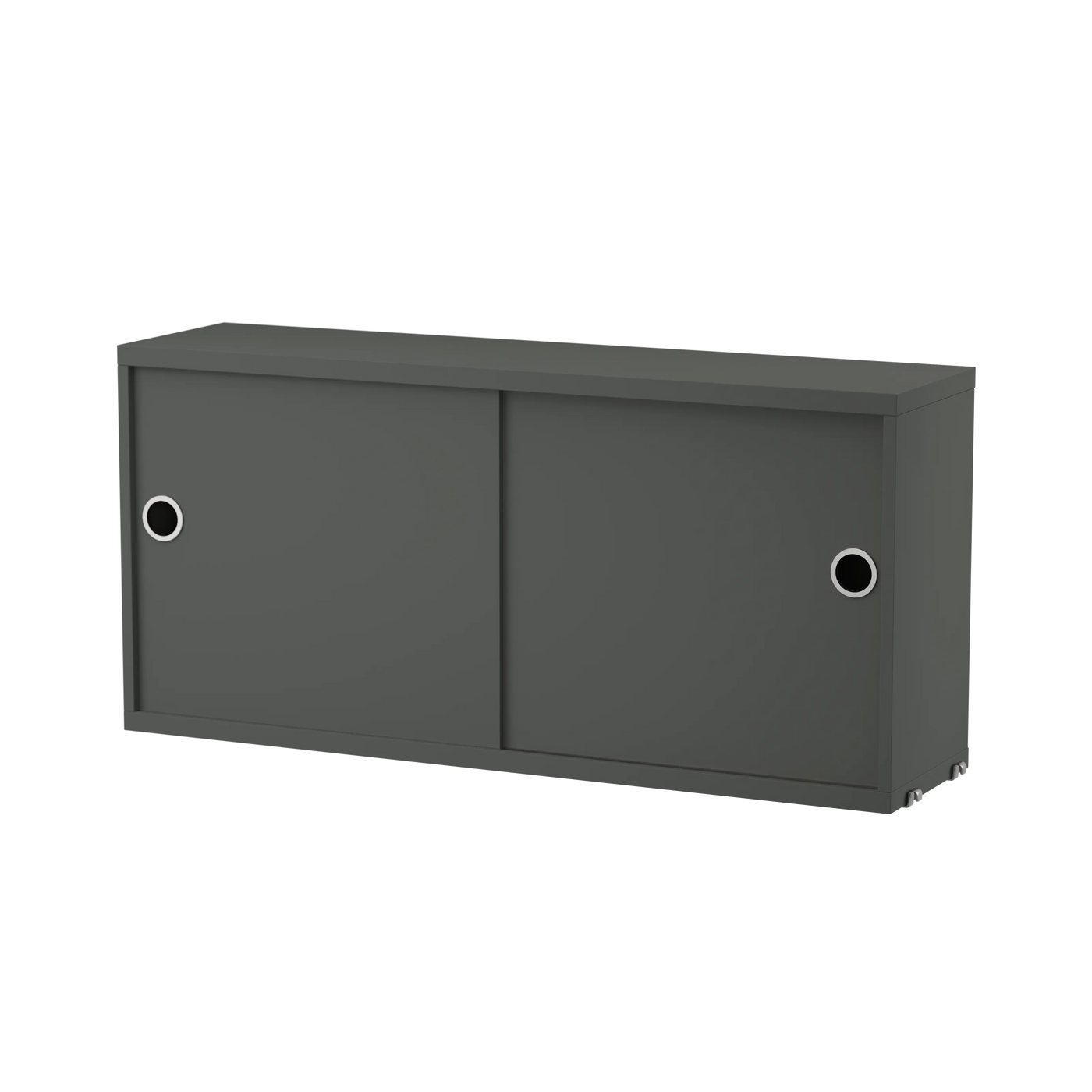 Armoire String System portes coulissantes — Gris foncé · 78 × 37 × 20 cm