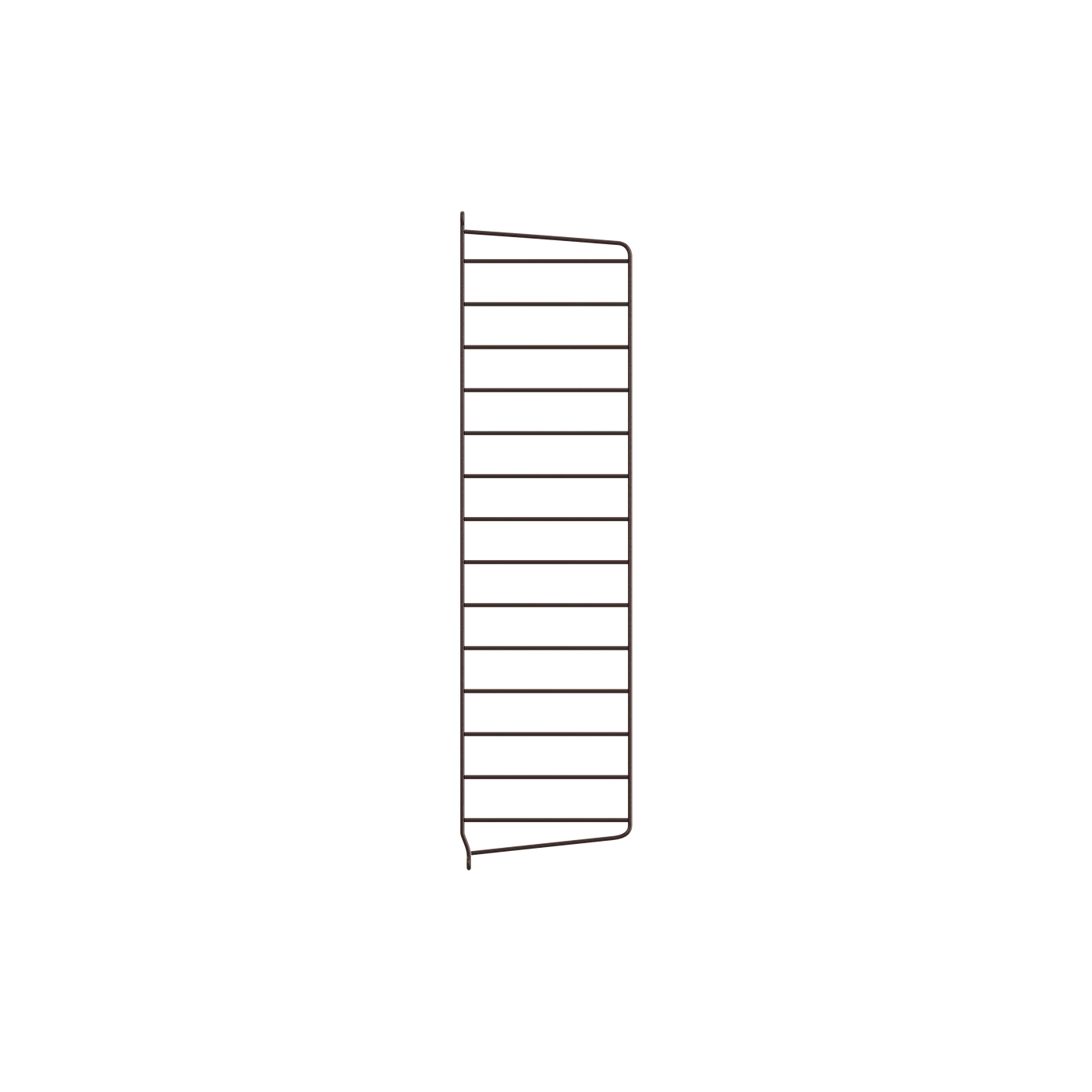 Montant mural String System — Brun foncé · H 75 × P 20 cm · Lot de 2
