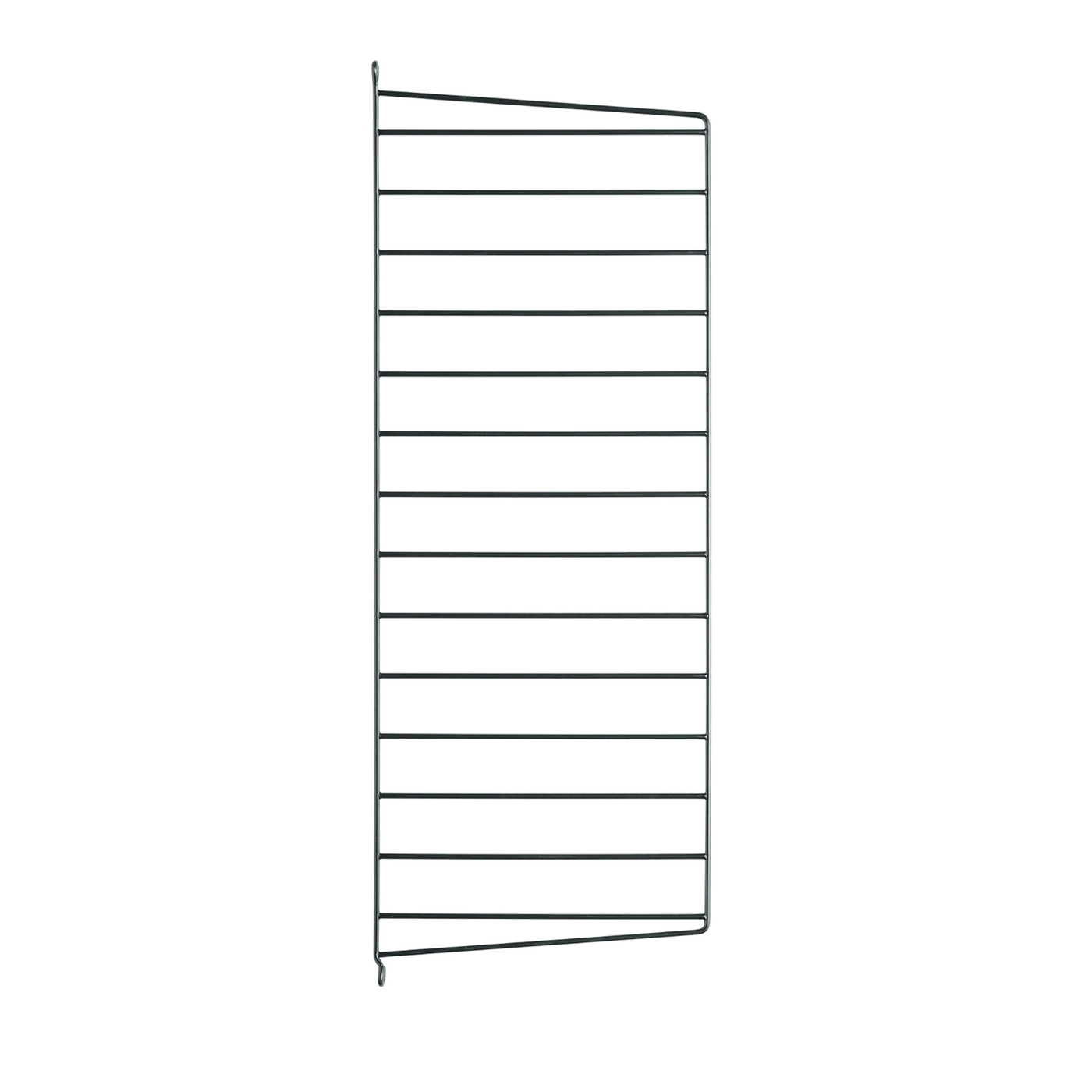 Montant mural String System — Gris foncé · H 75 × P 30 cm · Lot de 2