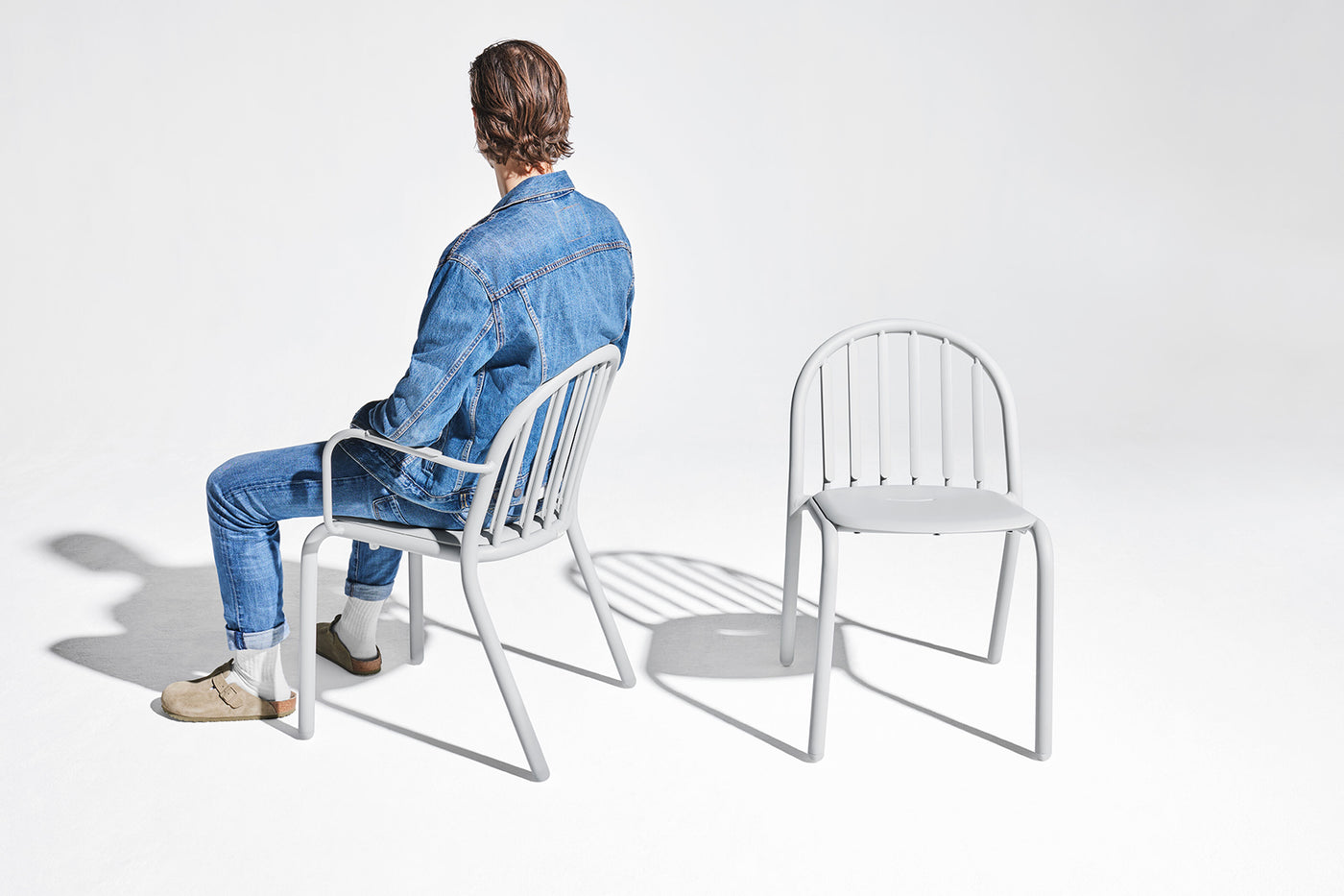 Fauteuil Fred's Armchair, Gris clair