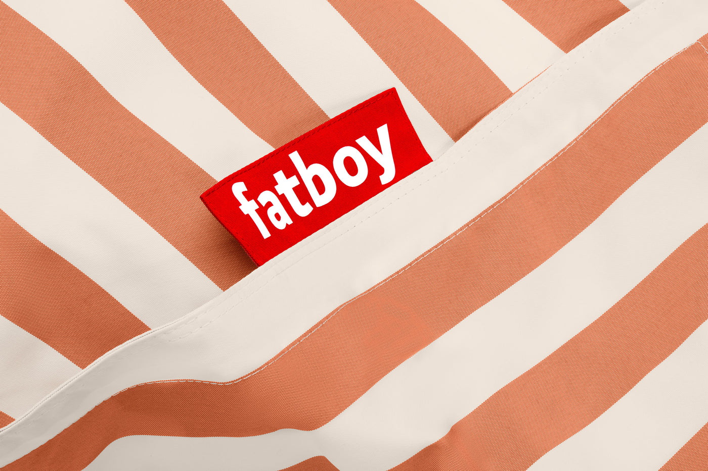 Pouf Original Outdoor, Stripe Orange Creme
