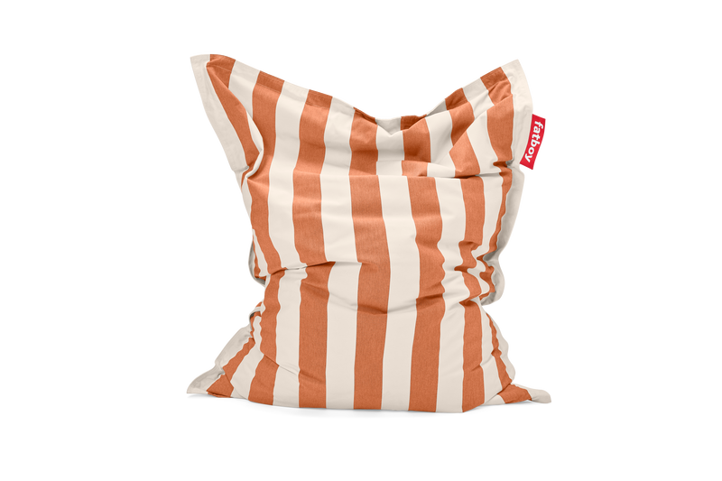 Pouf Original Outdoor, Stripe Orange Creme
