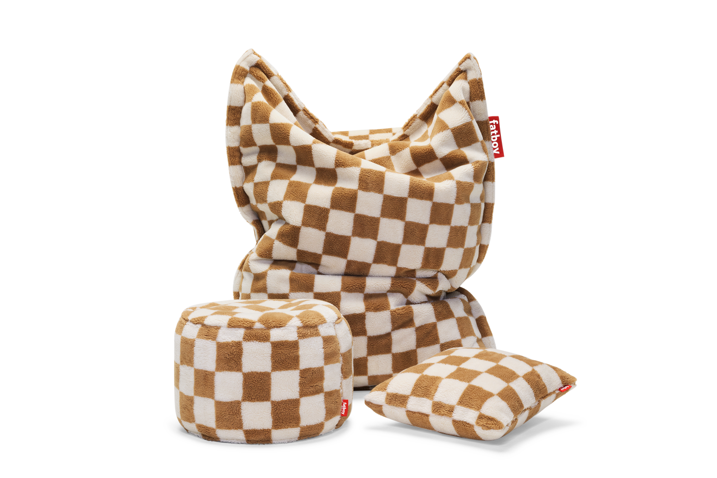 Pouf Original Slim Teddy, Almond Creme