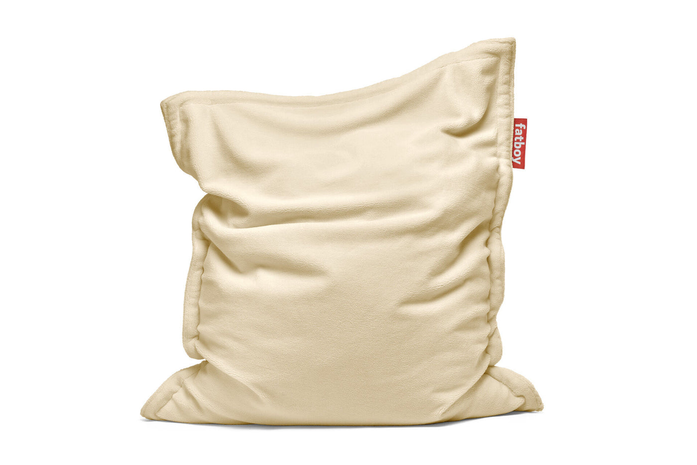 Pouf Original Slim Teddy, Off-white