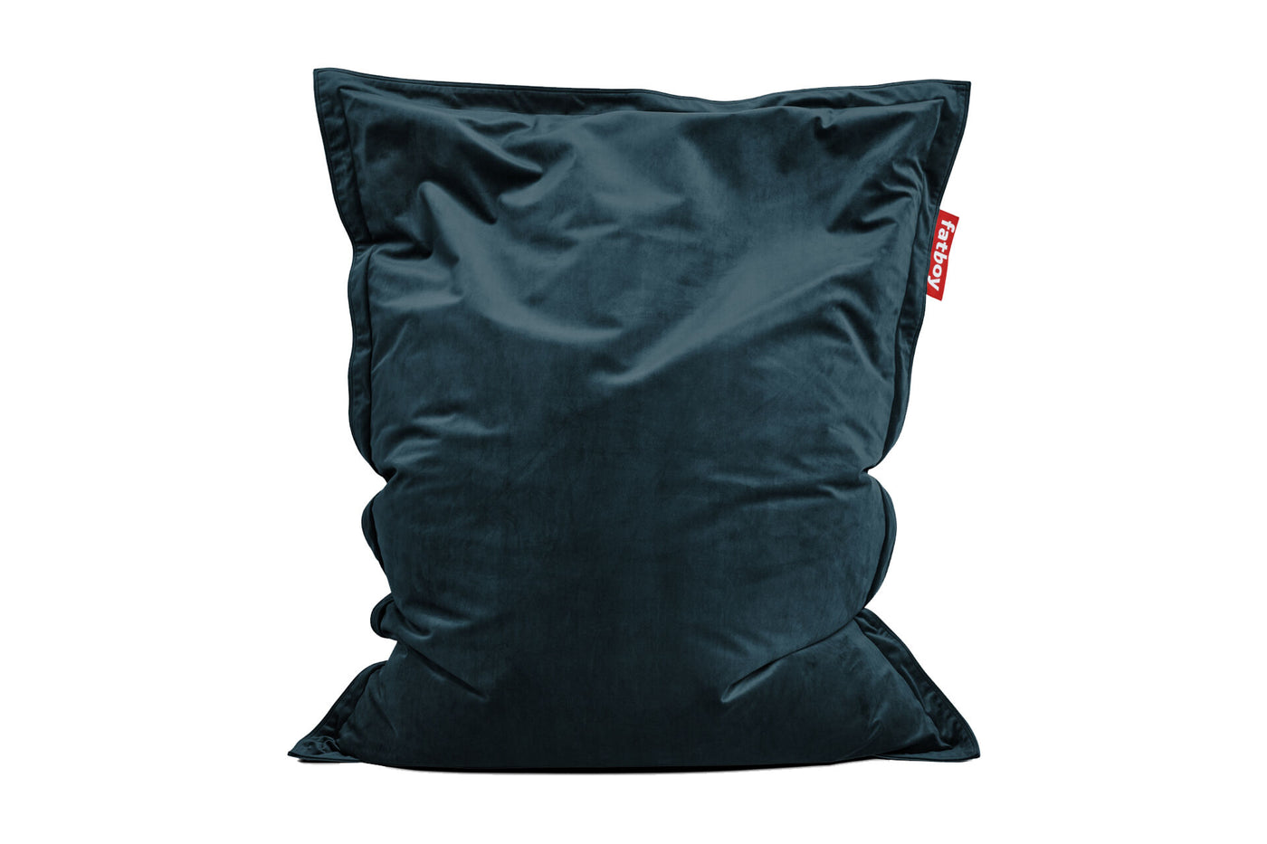 Pouf Original Slim Velvet, Pétrole