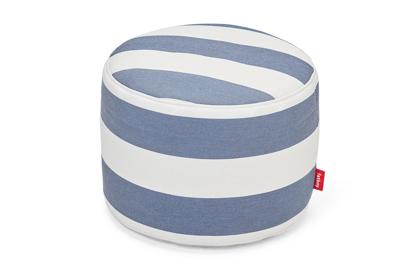 Pouf Point Outdoor, Stripe Ocean Blue