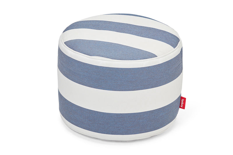 Pouf Point Outdoor, Stripe Ocean Blue