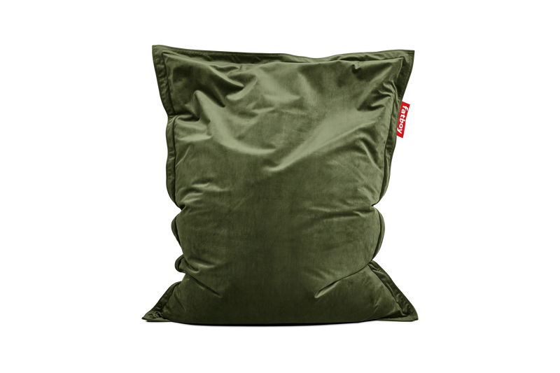 Pouf Original Slim Velvet, Deep Green