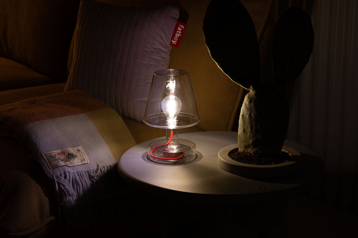 Lampe de table Transloetje, Transparent