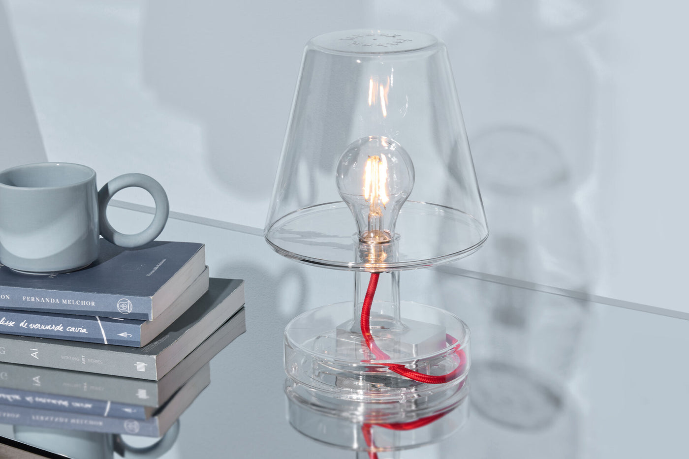 Lampe de table Transloetje, Transparent
