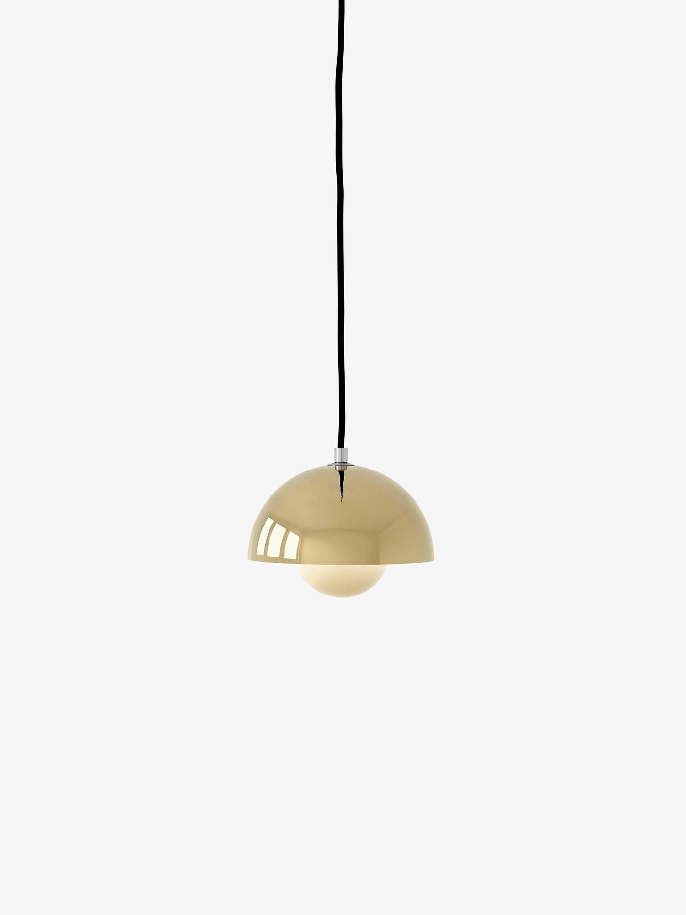 Suspension Flowerpot VP10 — Brass-plated