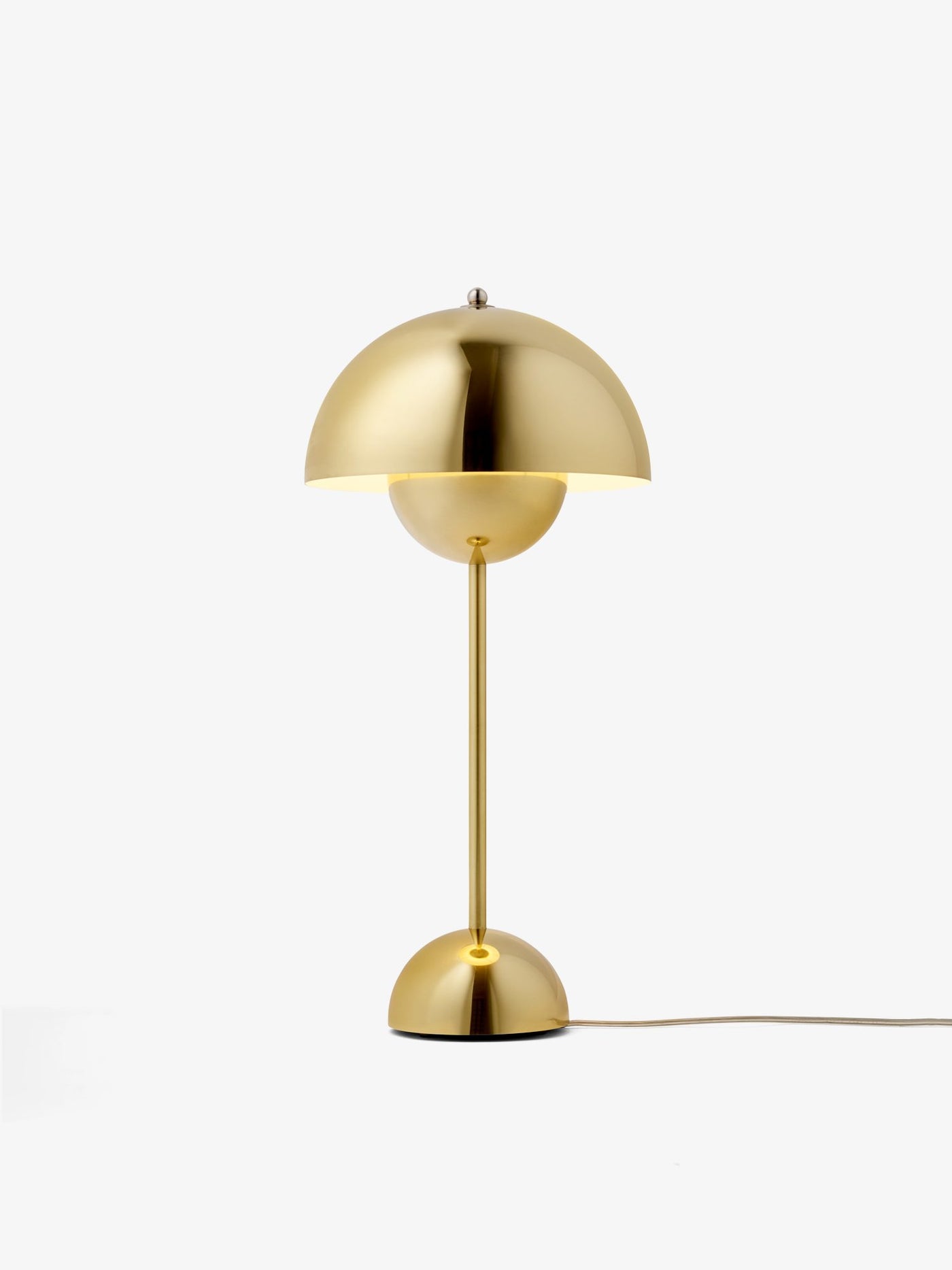 Lampe de table Flowerpot VP3 — Brass-plated