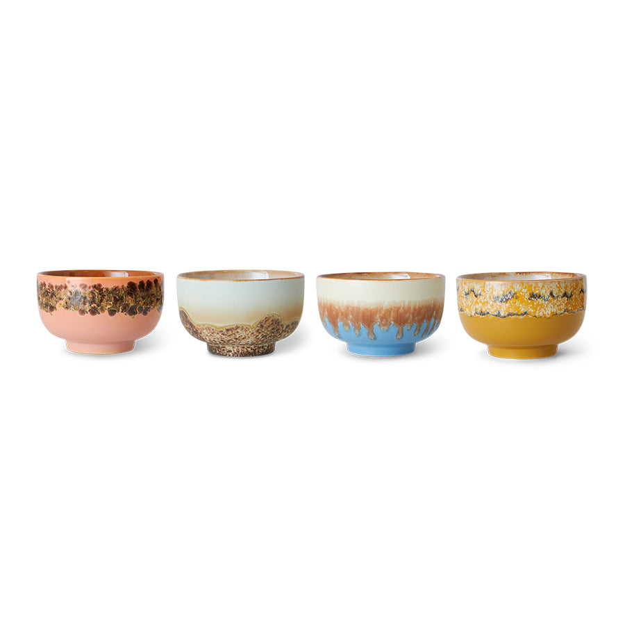 Bols à nouilles 70s Ceramics (Set de 4)