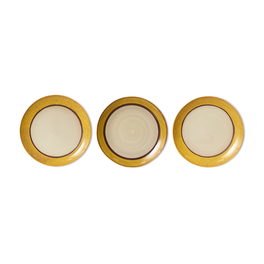 Assiettes plat 70s Ceramics (Set de 2)